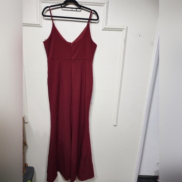 Lulus Infinite Glory Wine Red Maxi Dress XL Wedding Party Guest Prom Formal NWOT - Picture 8 of 10